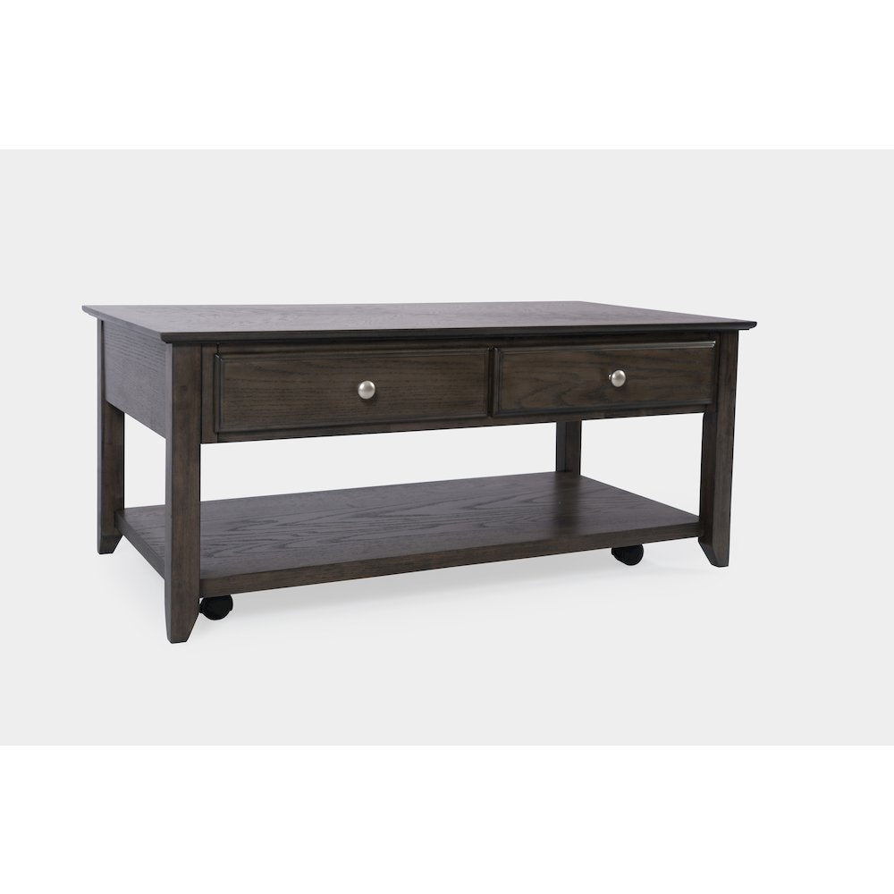 Modern Espresso Four Drawer 44" Coffee Table