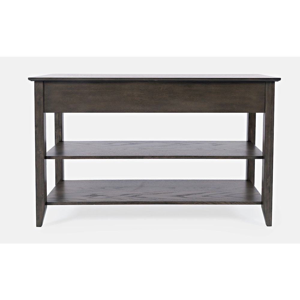 Modern Espresso Traditional 48" Sofa Console Table with Two Drawers