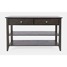 Modern Espresso Traditional 48" Sofa Console Table with Two Drawers