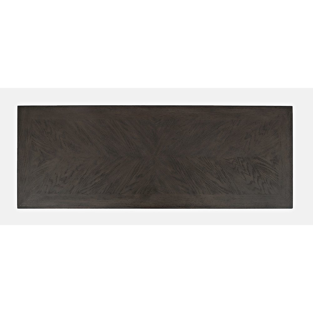 Modern Espresso Traditional 48" Sofa Console Table with Two Drawers
