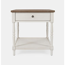 Grafton Farms Country Farmhouse End Table with Drawer