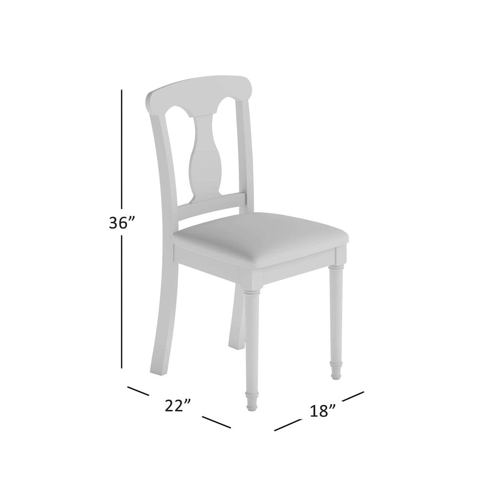 Grafton Farms Upholstered Farmhouse Desk Chair