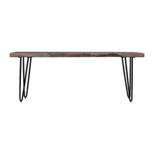 Nature's Edge 48'' Modern Solid Wood Live Edge Bench