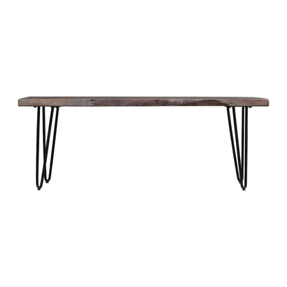 Nature's Edge 48'' Modern Solid Wood Live Edge Bench