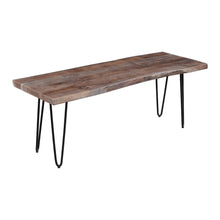 Nature's Edge 48'' Modern Solid Wood Live Edge Bench
