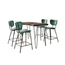 Solid Acacia Five Piece Counter Height Dining Set