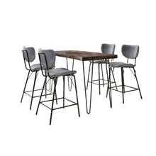 Solid Acacia Five Piece Counter Height Dining Set