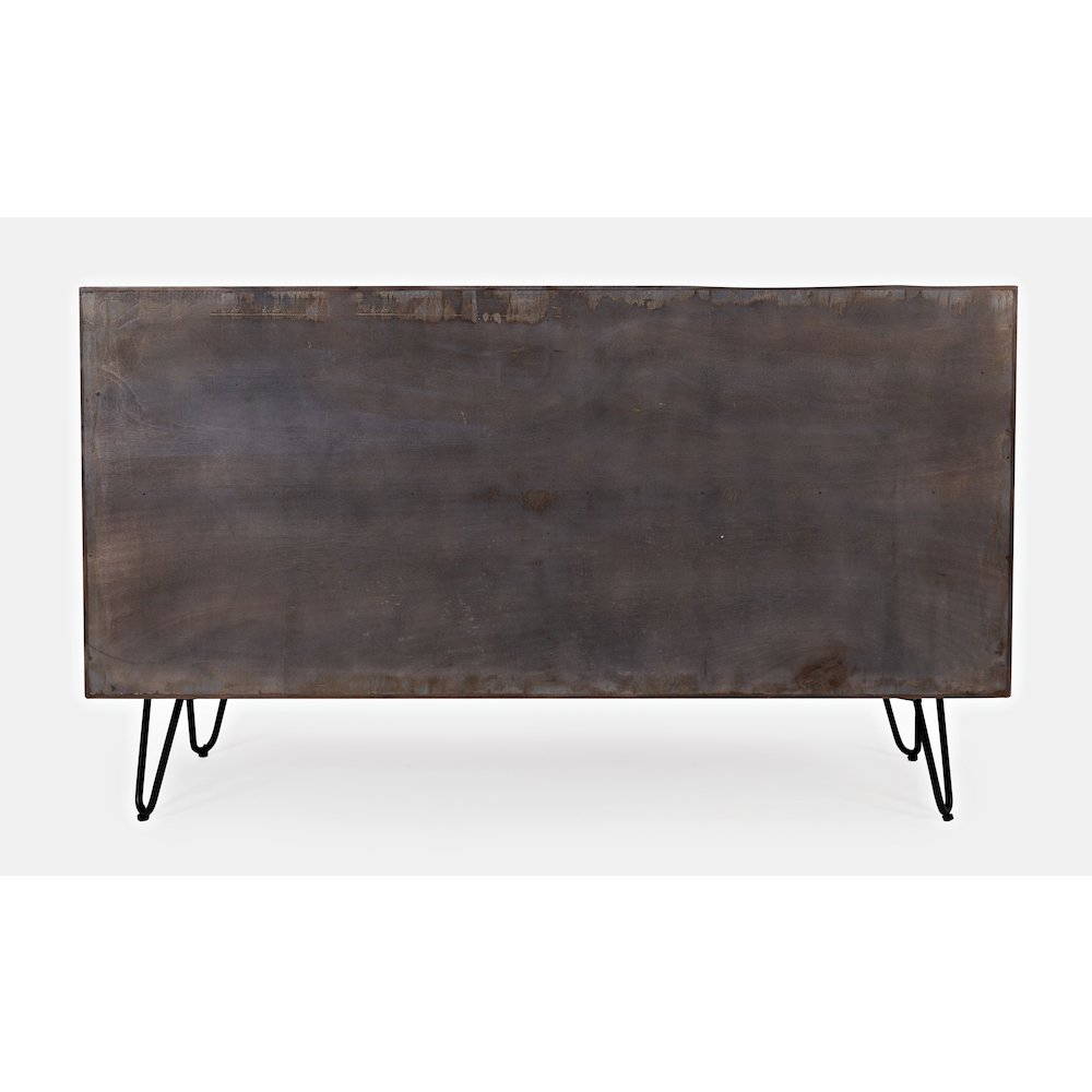 Nature's Edge Solid Acacia 54-Inch Modern Server Storage Cabinet