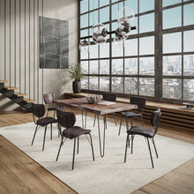60" Seven Piece Modern Dining Set