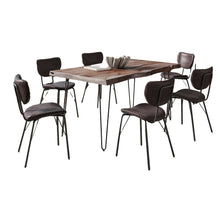 60" Seven Piece Modern Dining Set