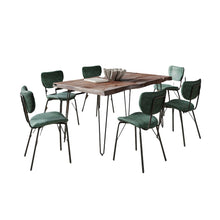 60" Seven Piece Modern Dining Set