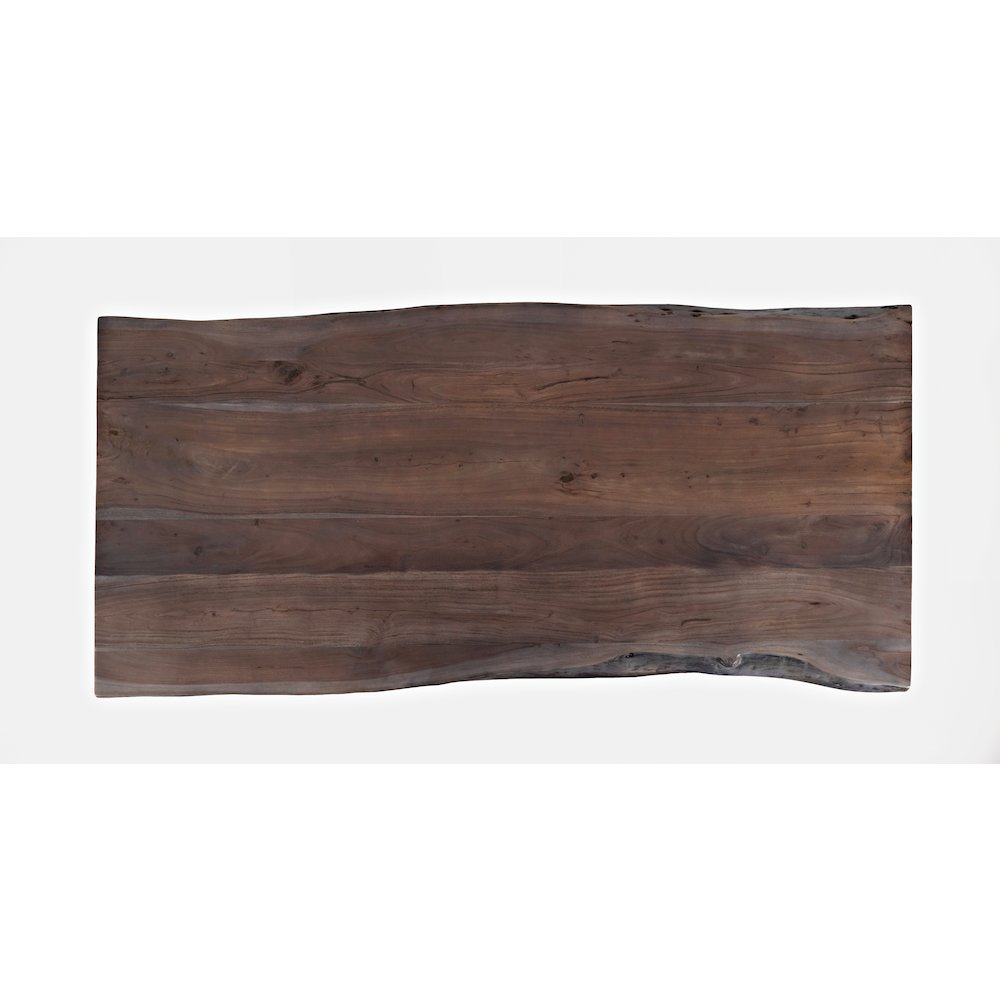 Nature's Edge Solid Acacia 79" Modern Live Edge Dining Table