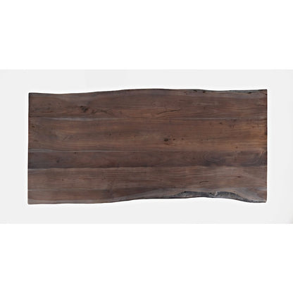 Nature's Edge Solid Acacia 79" Modern Live Edge Dining Table