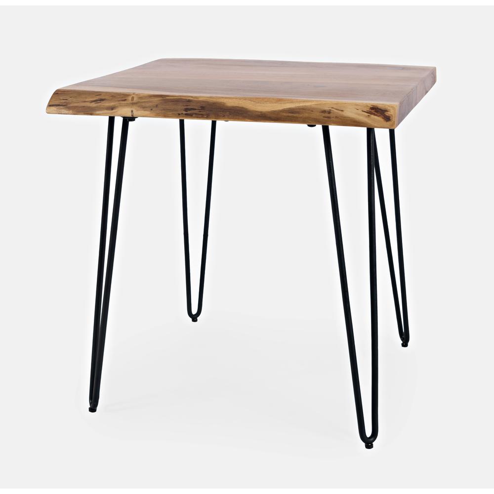 Nature's Edge 24'' Solid Acacia Square End Table, Natural