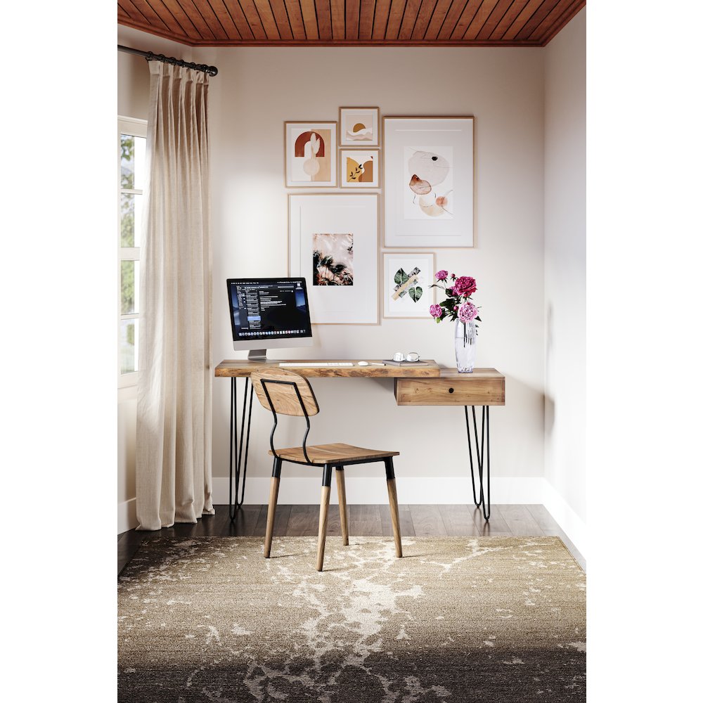 Nature's Edge Solid Acacia Desk with Drawer