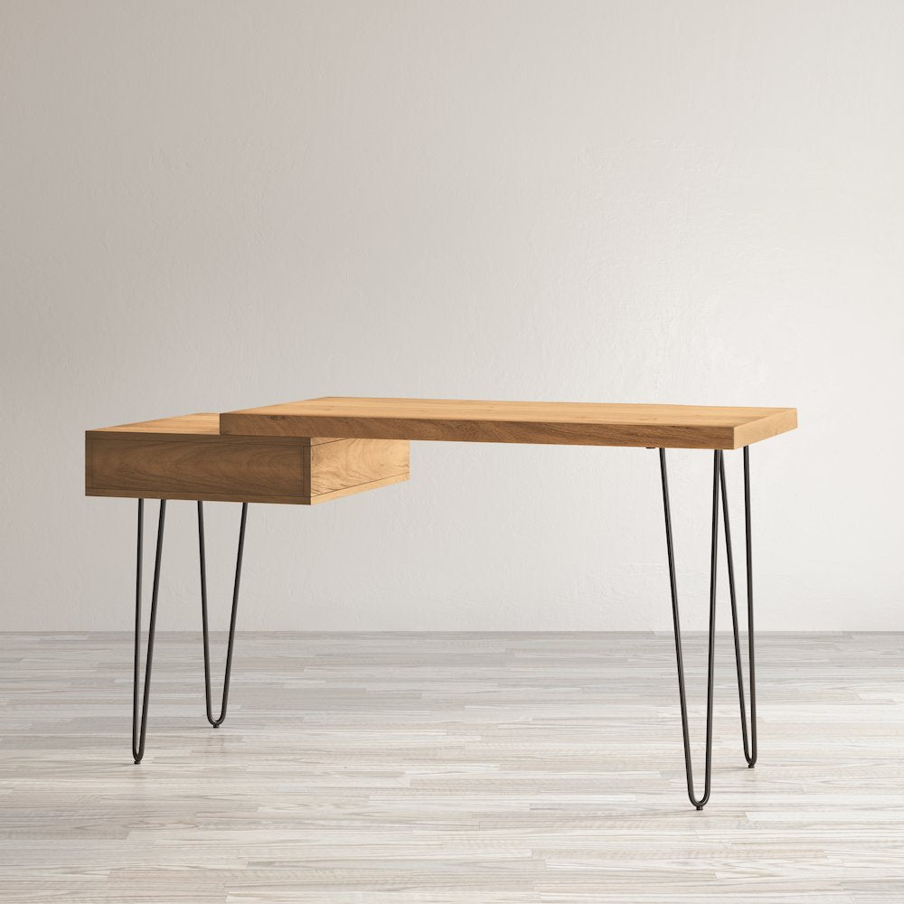 Nature's Edge Solid Acacia Desk with Drawer