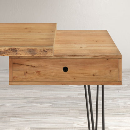 Nature's Edge Solid Acacia Desk with Drawer