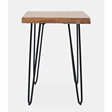 Nature's Edge Solid Acacia Chairside Table, Natural