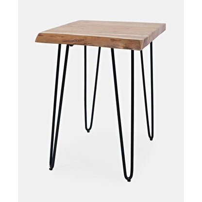 Nature's Edge Solid Acacia Chairside Table, Natural