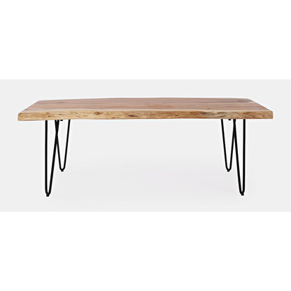 Nature's Edge 48'' Modern Solid Wood Live Edge Bench
