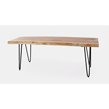 Nature's Edge 48'' Modern Solid Wood Live Edge Bench