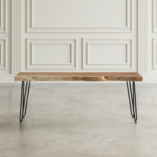 Nature's Edge 48'' Modern Solid Wood Live Edge Bench