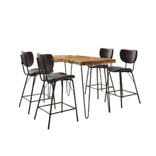 Solid Acacia Five Piece Counter Height Dining Set