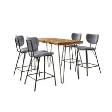 Solid Acacia Five Piece Counter Height Dining Set