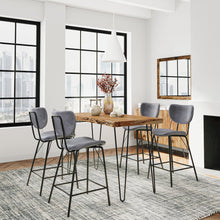 Solid Acacia Five Piece Counter Height Dining Set