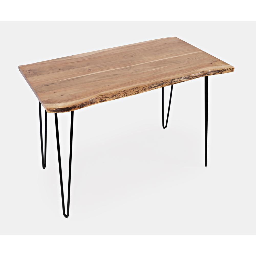 Brown Acacia and Metal Counter Height Dining Table for Kitchen or Dining Room