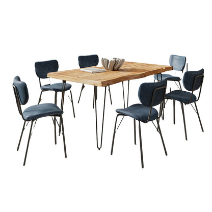 60" Seven Piece Modern Dining Set