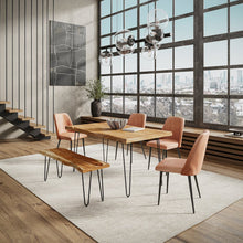 Nature's Edge 60" Solid Wood Modern Live Edge Dining Table