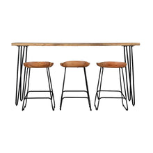 Nature's Edge Solid Acacia Four Piece 72" Counter Height Dining Set