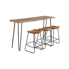 Nature's Edge Solid Acacia Four Piece 72" Counter Height Dining Set
