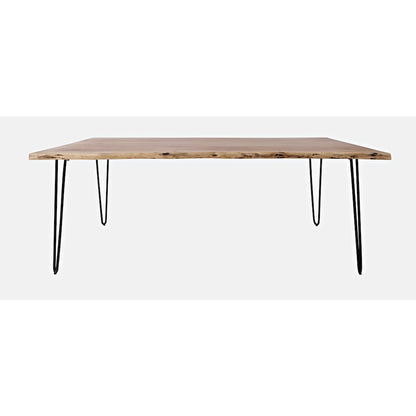Nature's Edge Solid Acacia 79" Modern Live Edge Dining Table