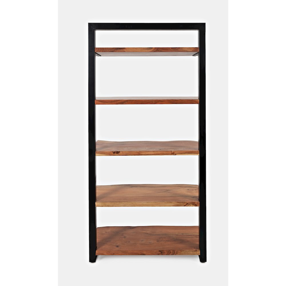 Nature's Edge Solid Acacia 5 Shelf Bookcase