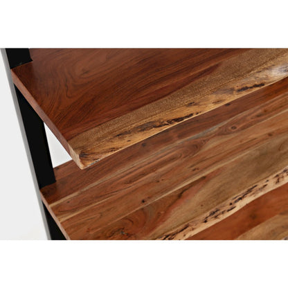 Nature's Edge Solid Acacia 5 Shelf Bookcase