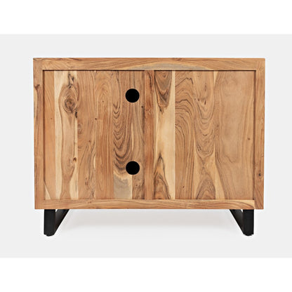 Geometrix 43" Modern Abstract Cube Style Accent Cabinet