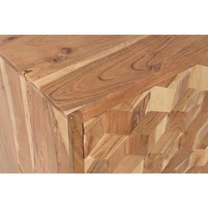 Geometrix 43" Modern Abstract Cube Style Accent Cabinet