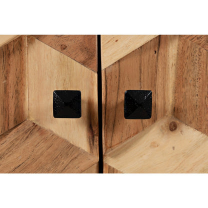 Geometrix 43" Modern Abstract Cube Style Accent Cabinet