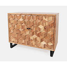 Geometrix 43" Modern Abstract Cube Style Accent Cabinet
