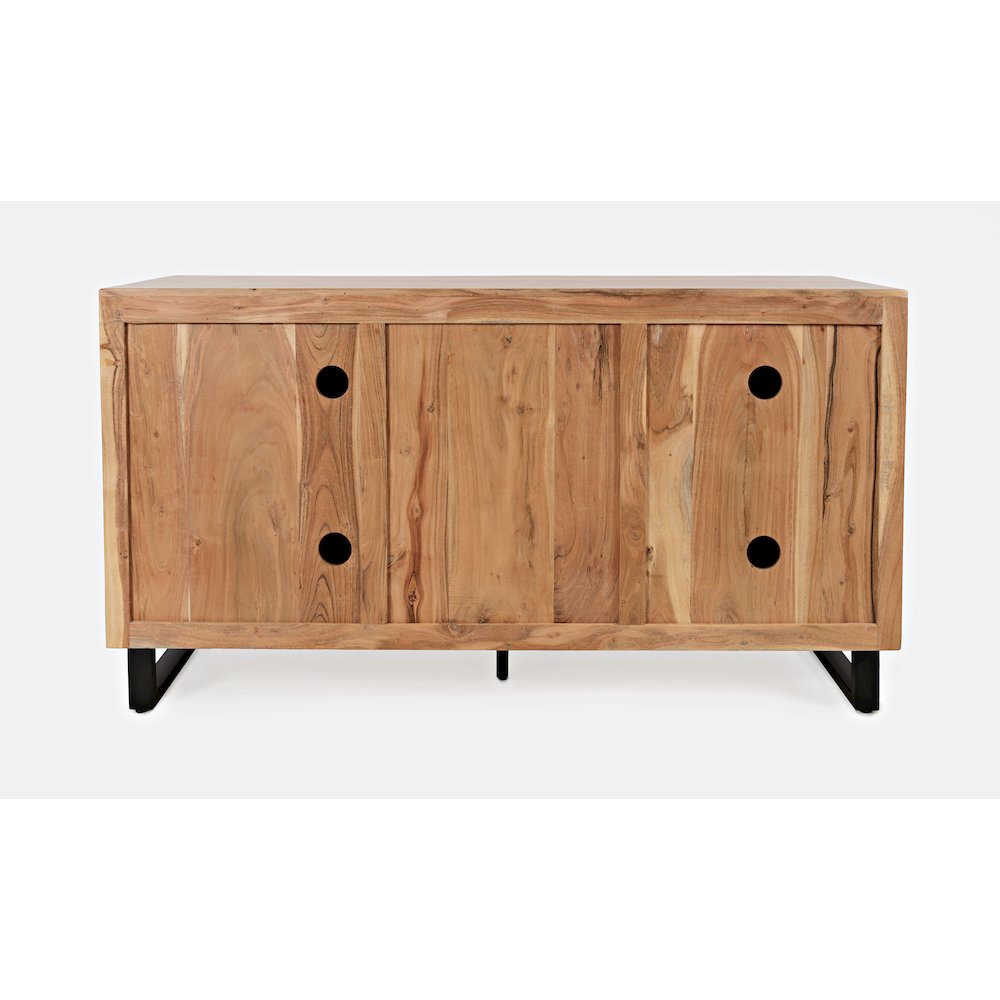 Geometrix 63" Modern Abstract Cube Style Accent Cabinet