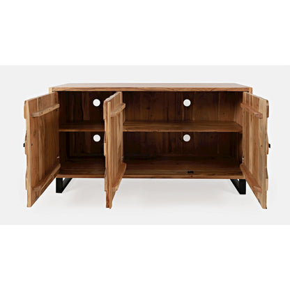 Geometrix 63" Modern Abstract Cube Style Accent Cabinet