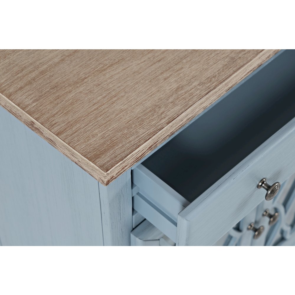 Aurora Hills Country Wire-Brushed 2 Door Accent Chest