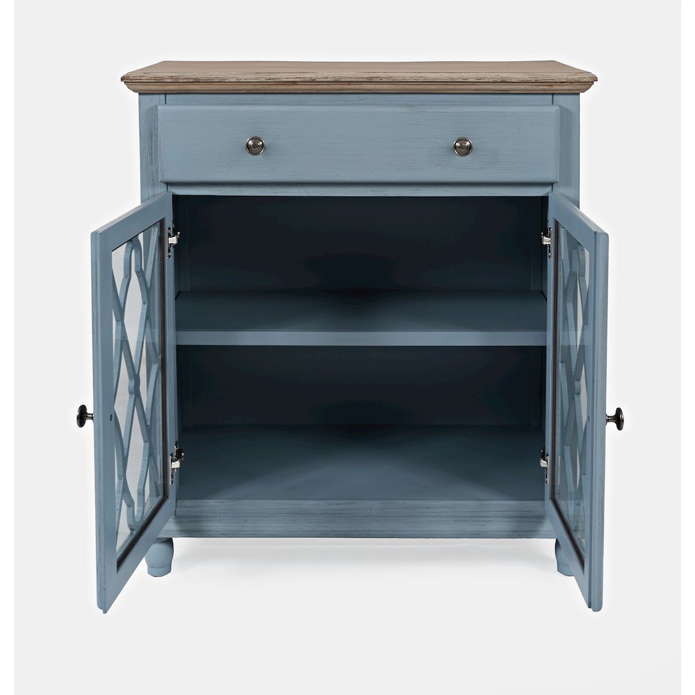 Aurora Hills Country Wire-Brushed 2 Door Accent Chest
