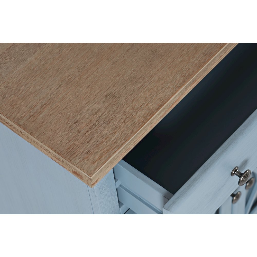 Aurora Hills Country Wire-Brushed 4 Door Accent Chest