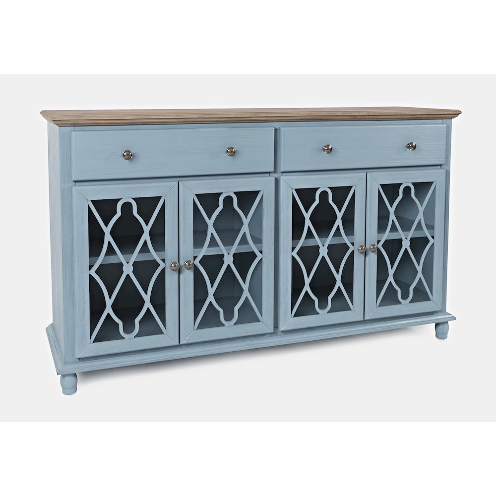 Aurora Hills Country Wire-Brushed 4 Door Accent Chest