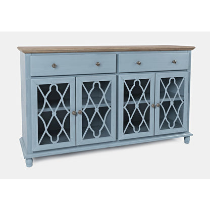 Aurora Hills Country Wire-Brushed 4 Door Accent Chest