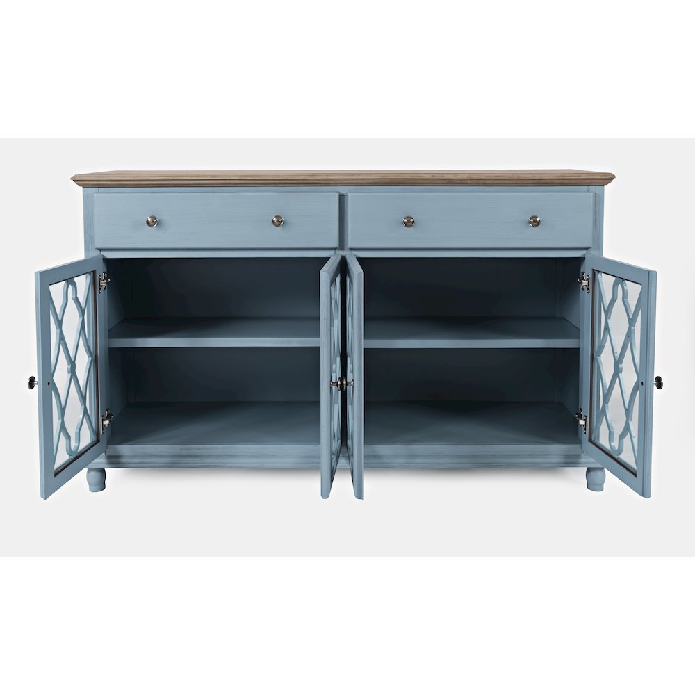 Aurora Hills Country Wire-Brushed 4 Door Accent Chest