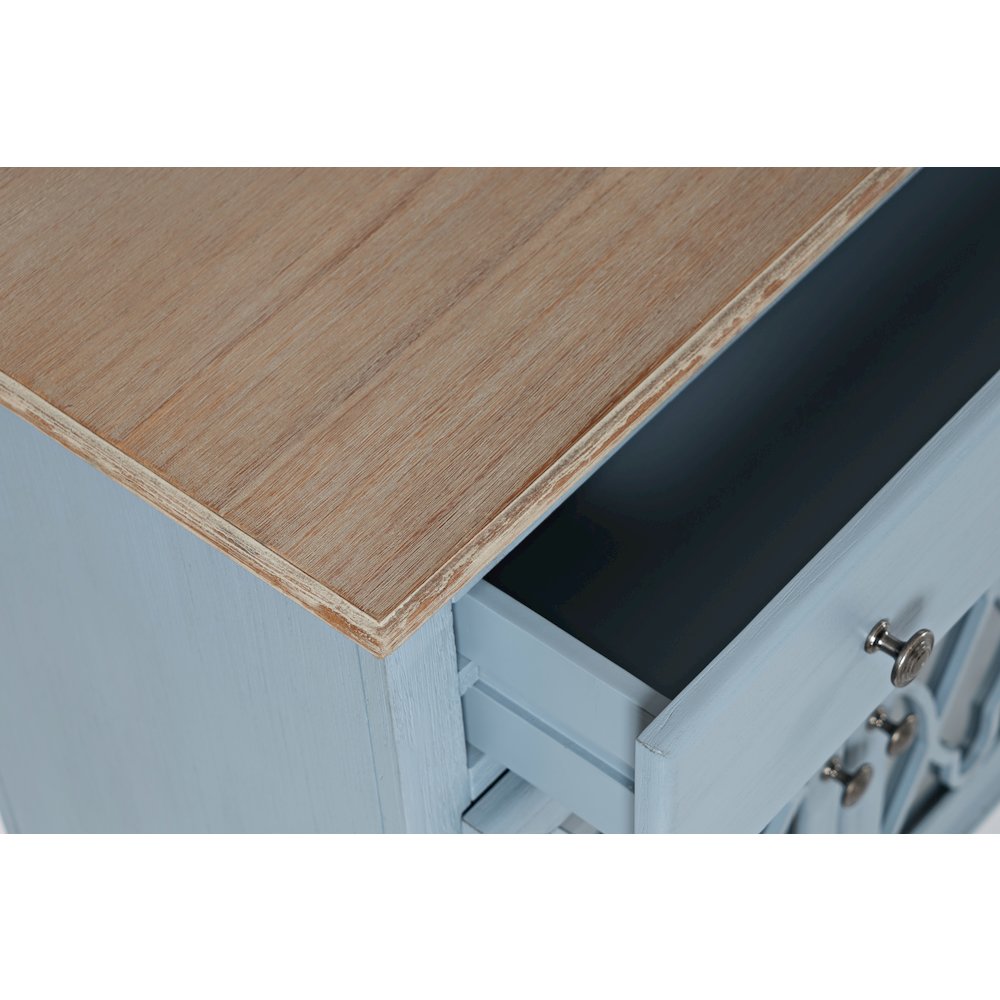 Aurora Hills Country Wire-Brushed 6 Door Accent Chest